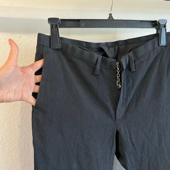 Devoa RARE Avant-Garde Cotton Handmade Japan Zipper Chain Jeans Size Large - Picture 2 of 14